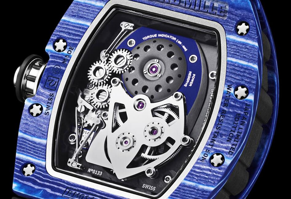 Richard Mille Replica Watch RM 014 TOURBILLON JAPAN BLUE
